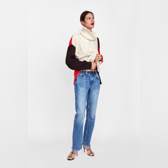 Zara Gray Cable Knit Sweater - Picture 14 of 14